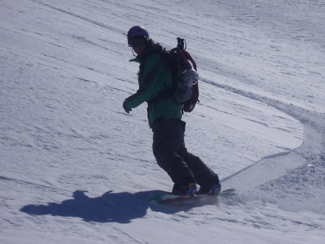 Surfeando en la nieve